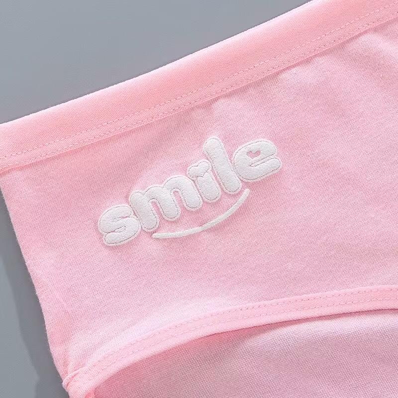 Трусы-подростки, нижнее белье для девочек, хлопковые трусы, спортивные дышащие трусы с буквами для учеников 8-12-14 лет