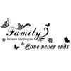 Family Wall Sticker Removable Home Mural Decoration Bedroom Decal
