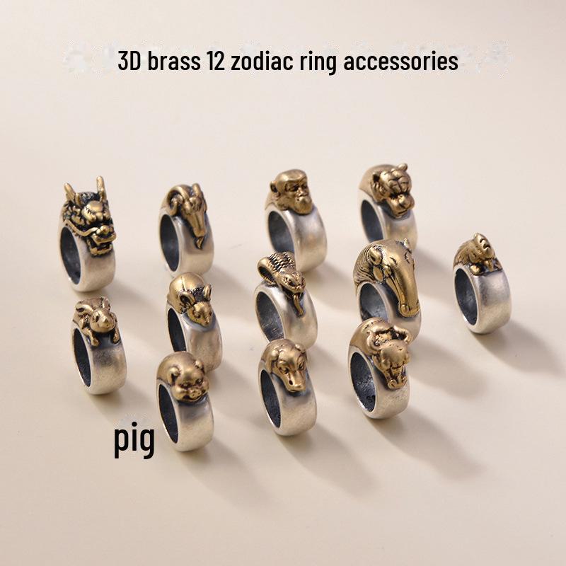 Ancient Style Zodiac Bead Bracelet DIY Accessories