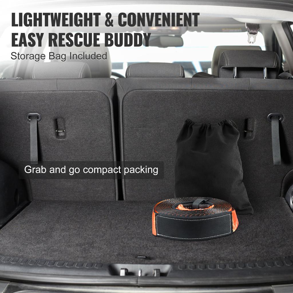 SucceBuy Off-Road Recovery Kit 3"x30' Heavy Duty Winch Recovery Kit with 30,000 Lbs Tow for ATVs Jeeps Off-Road Vehicles Trucks