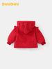 DUUDUU 2025 New Red Thickened Infant Girls' Winter Cotton Jacket Outerwear