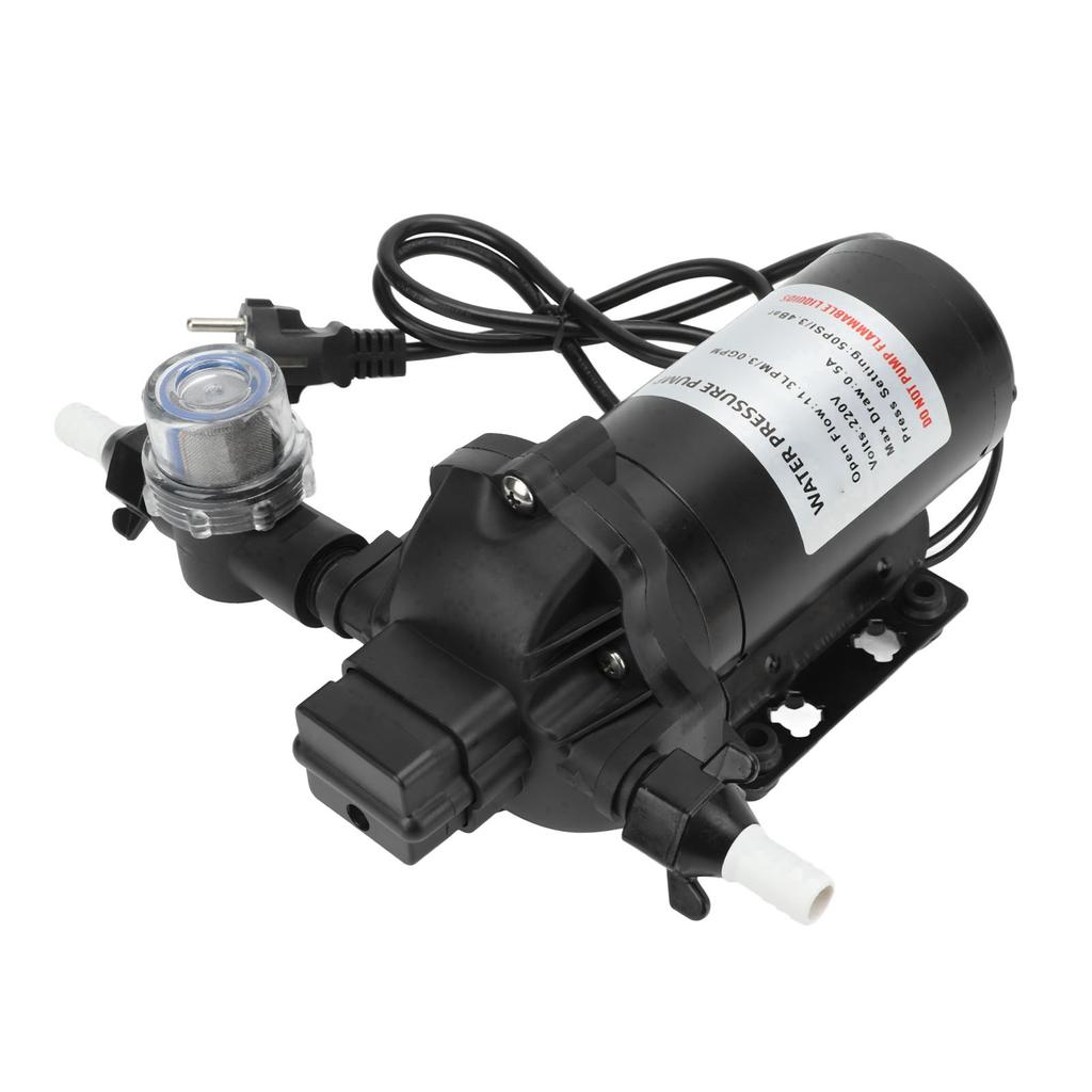 11.3LPM 50PSI Water Pressure Diaphragm Pump Self Priming for Car RV Yacht Marine Boat
