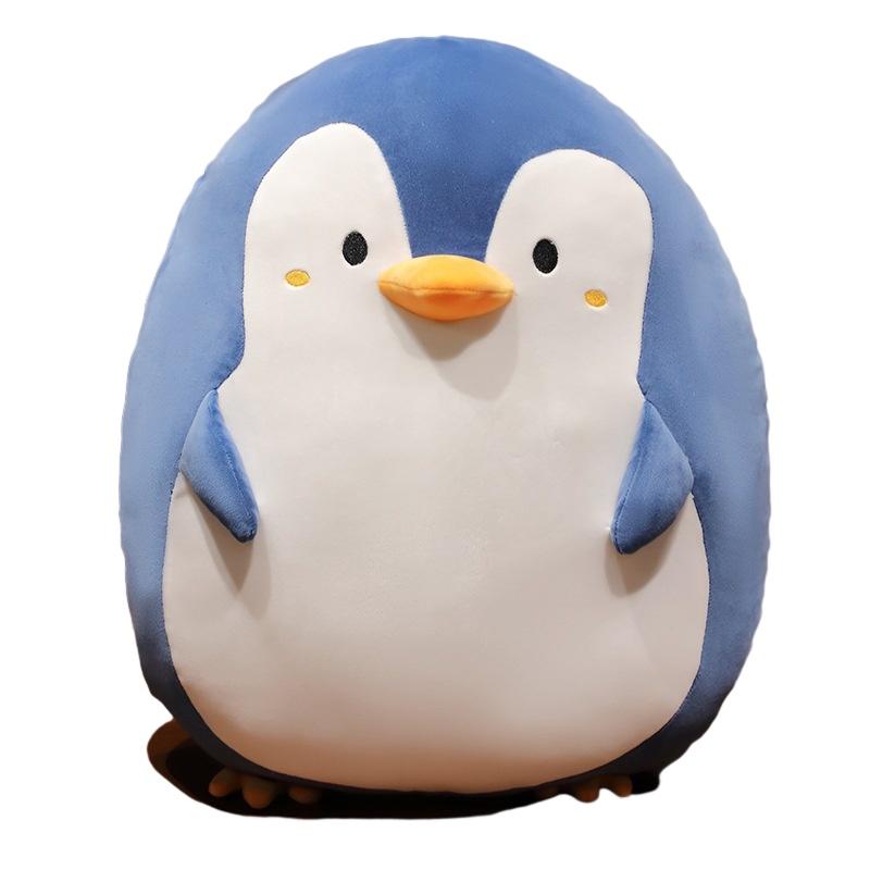 Cute And Adorable Penguin Plush Toy Pillow Blanket For Wholesale