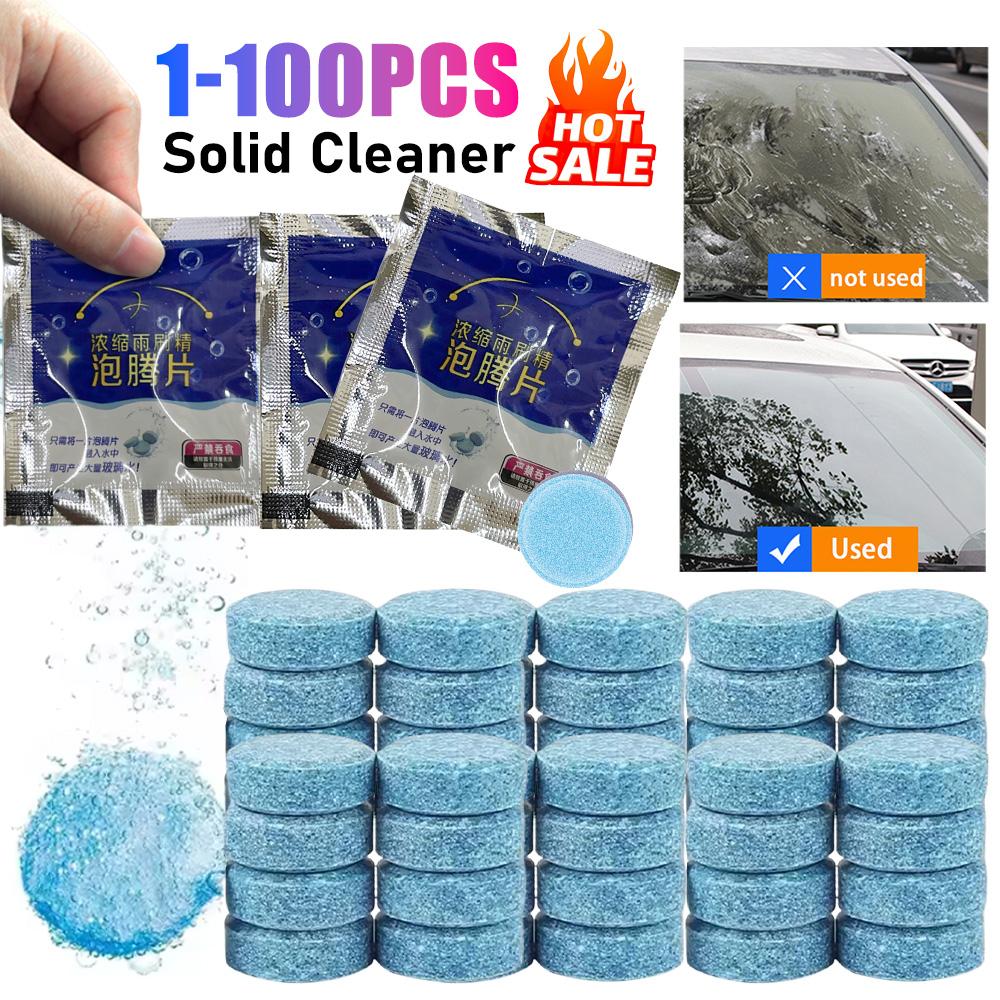 1-100PCS Solid Cleaner Auto Wiper Glass Solid Cleaning Concentrated Tablets Detergent Car Windscreen Cleaner Effervescent Tablet