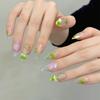 10PCS Clear Almond False Nails with French Tip Resin Material Zero Pressure on Nail Bed for Fingernail DIY Decoration