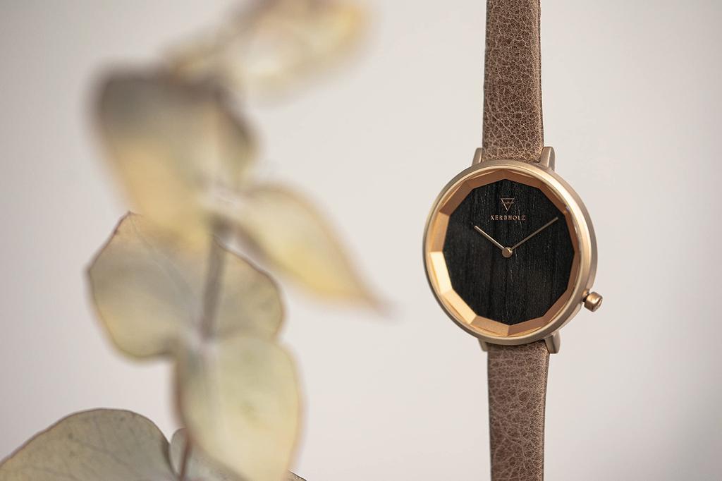 Curbholz немецкие оригинальные импортные женские часы EMIA5703, деревянные, дизайн, водонепроницаемые, продукт,