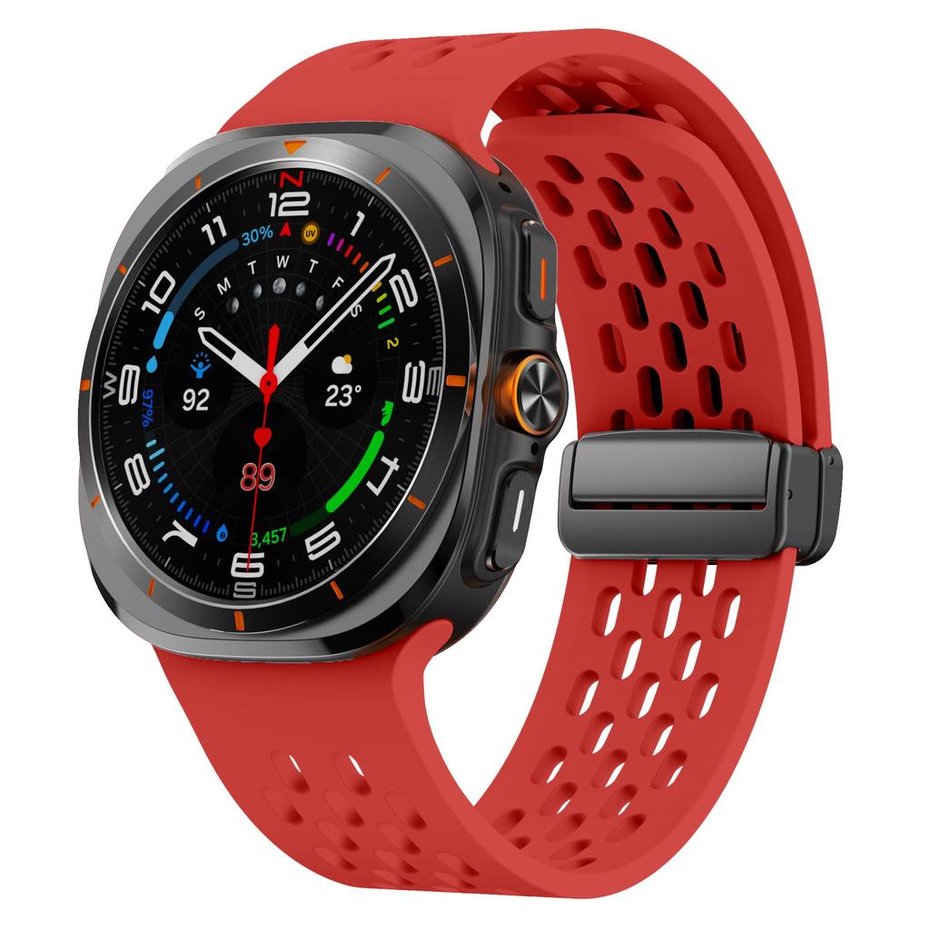 Магнитный ремешок для Samsung Galaxy Watch Ultra 47 мм аксессуары Дышащий силиконовый ремень Браслет galaxy watch 7 ultra ремешок 47 мм