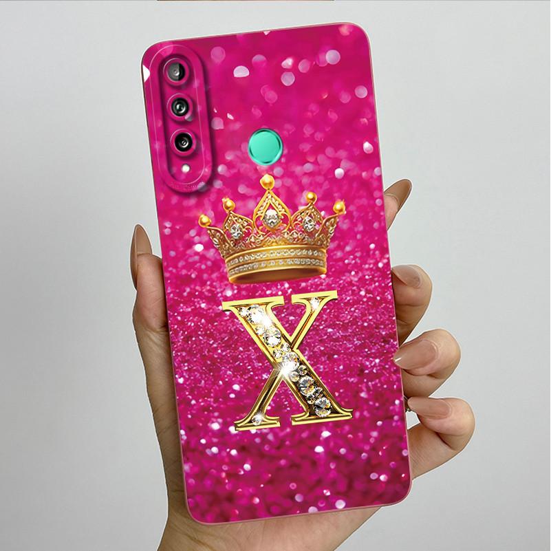 Для Huawei Y7p P40 Lite E ART-L28 ART-L29 Модный Чехол для Телефона с Инициалами для Пары Y7P 2020 Мягкий Силиконовый TPU Защитный Чехол