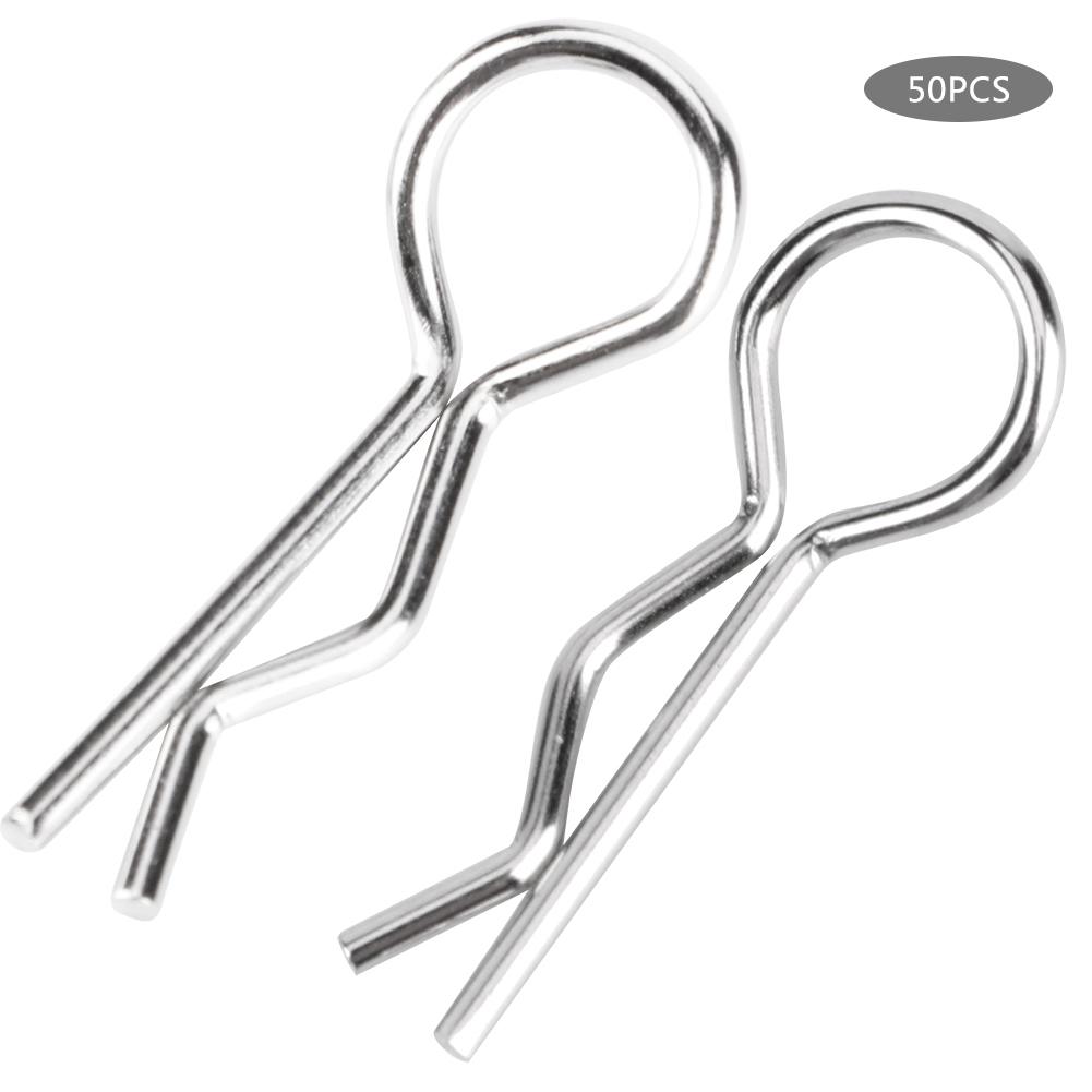 50pcs R Clips R Shape Pins RC Parts Accessory Fit for 1Celsius10   RC Car Vehicle Model