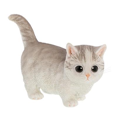 Фигурка кошки Бенни, Милый предмет в виде кошки, Полирезин, Маленький, Синий, Идеально для домашнего декора, Подарок