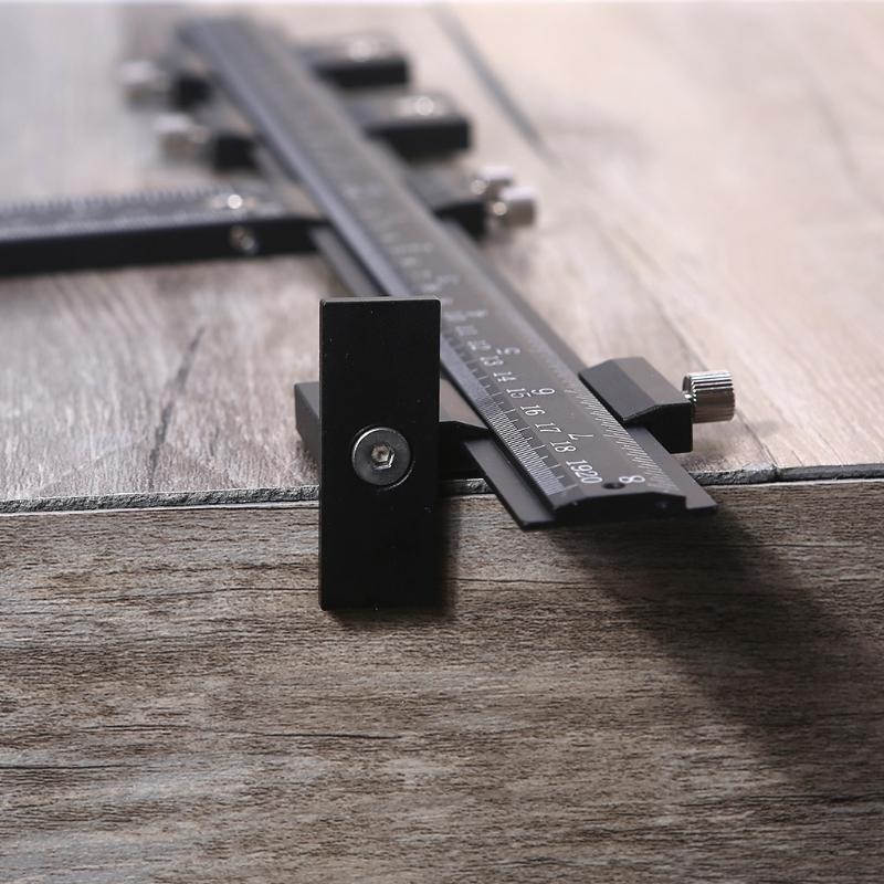 Мебельная фурнитура Регулируемый пуансон-локатор Деревообрабатывающий сверлильный шаблон Направляющая для сверления для установки ручки на дверь ящик