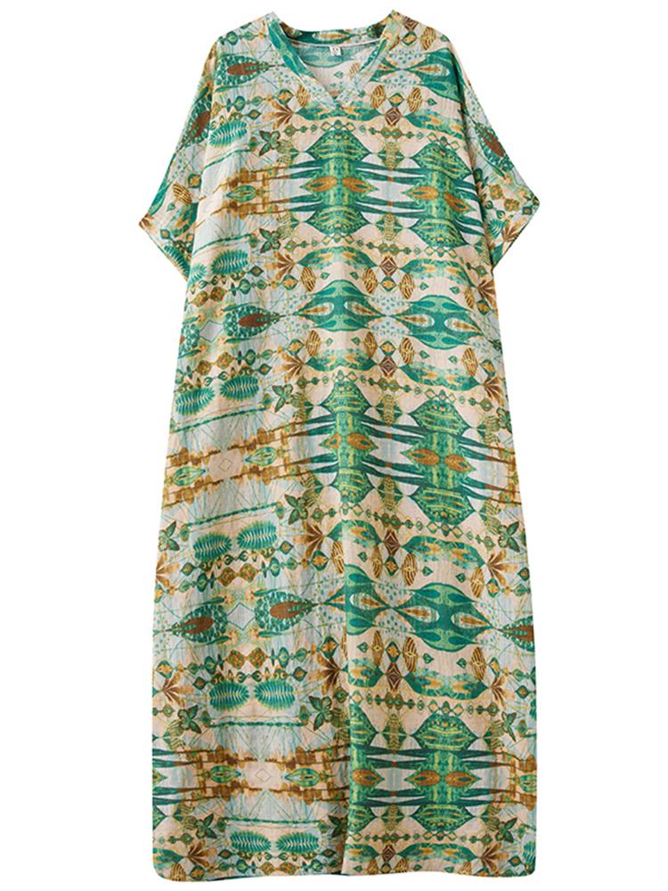 Xitao Платье с короткими рукавами и цветочным принтом ZMY1017