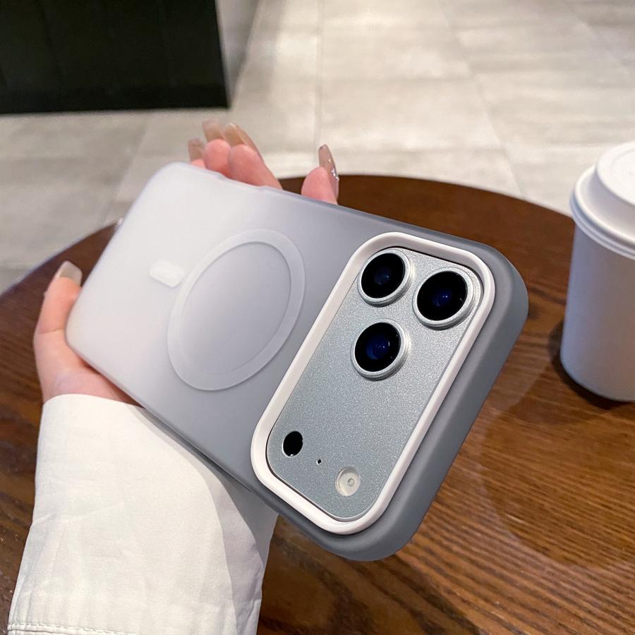 Противоударный чехол 2 в 1 с магнитной беспроводной зарядкой для iPhone 17 16 15 14 13 12, не желтеющий чехол-накладка цвета макарон с градиентом для MagSafe