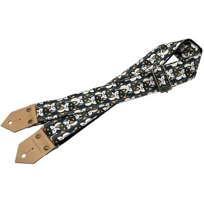 Ткань для гитарного ремня Spice Note с принтом серии Shibainu ES-PP50SB/BLK