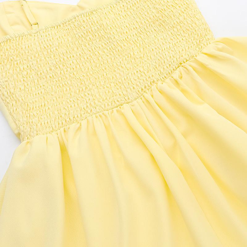 Летнее платье с утягивающей талией в европейском и американском стиле с юбкой А-силуэта