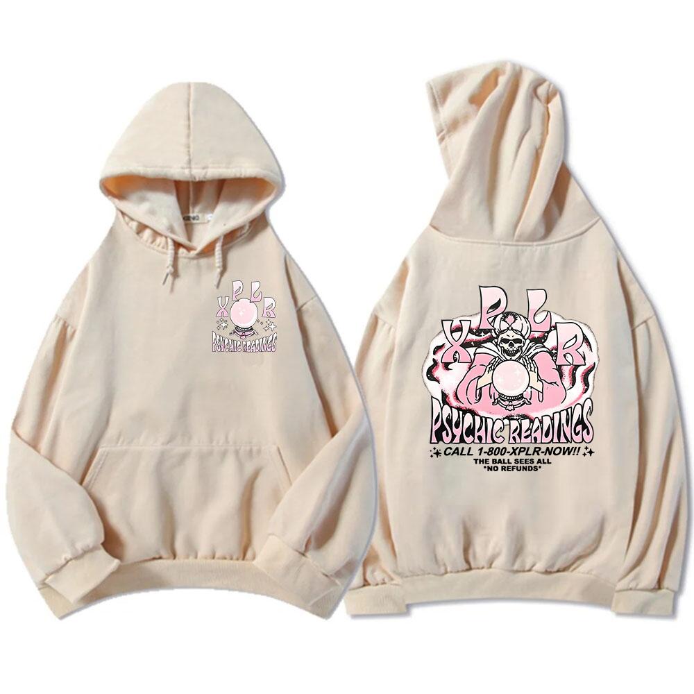 Psychic Readings Xplr-r Толстовки с капюшоном Sam and Colby Розовые толстовки с графическим принтом Унисекс Уличная одежда в стиле хип-хоп