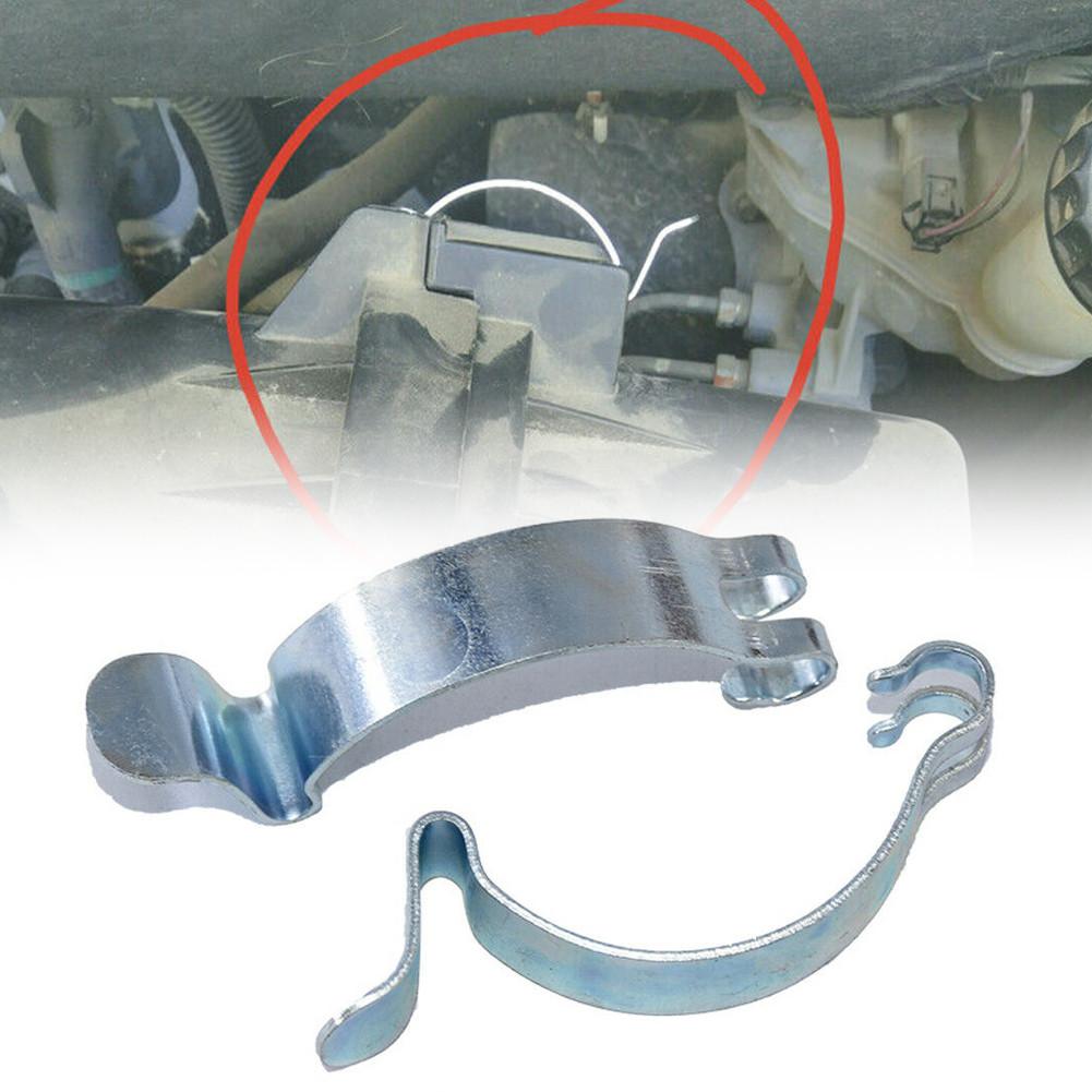 2pcs Car Air Filter Clips Cleaner Housing Safety Box Lid Spring Clips Silver Clamps Auto Accessories For Toyota