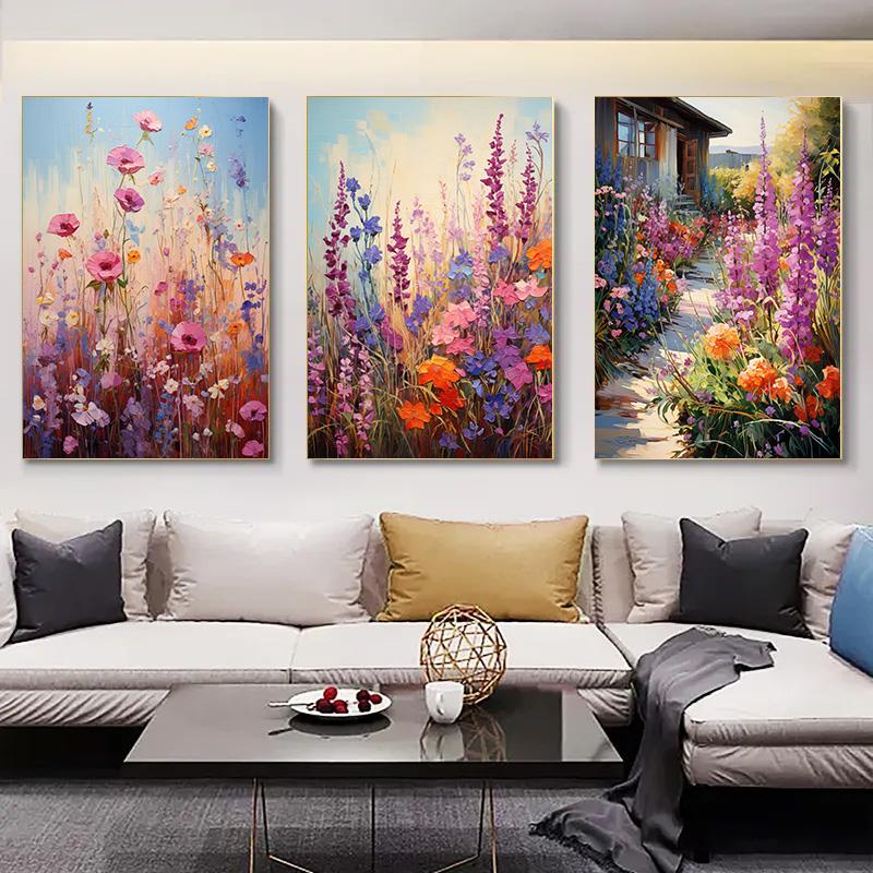 Печать на холсте Декорация Домашний декор Картины для интерьера Потрясающие цветы Постеры для настенного искусства Картина на холсте Растения 1 шт. Комната