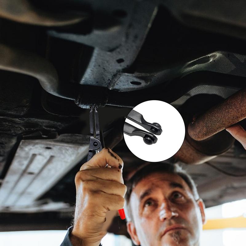 Снятие резинового держателя выхлопной трубы Плоскогубцы для снятия хомута выхлопной трубы автомобиля Обратные плоскогубцы Автомобильные инструменты