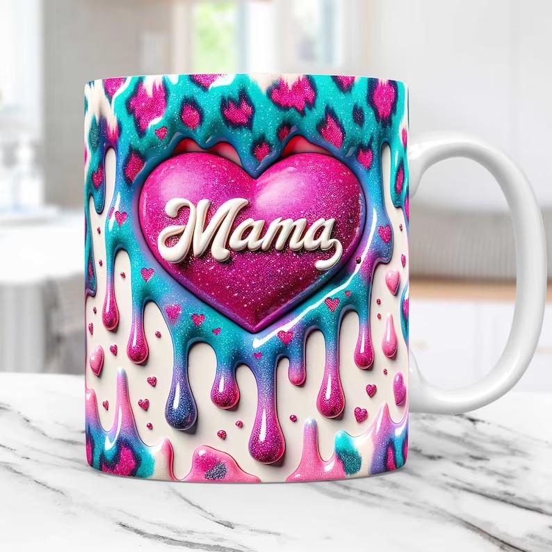 3D День матери Мама Керамическая кофейная кружка Мама Кофе Чайная чашка Мими День матери