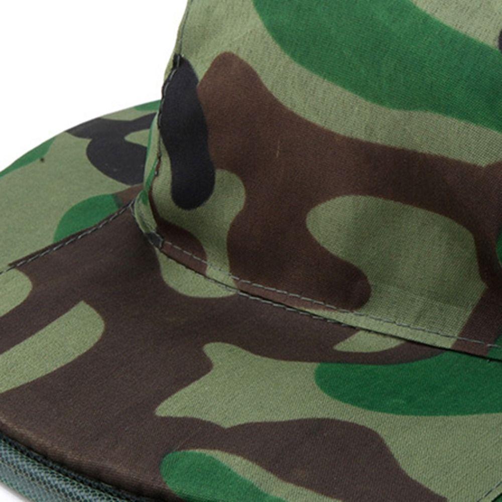 Equipment Camouflage Hat-Veil Outdoor Fishing Sun Cap Mosquito Net Hat Insect Mesh Hat Anti Bee Hat