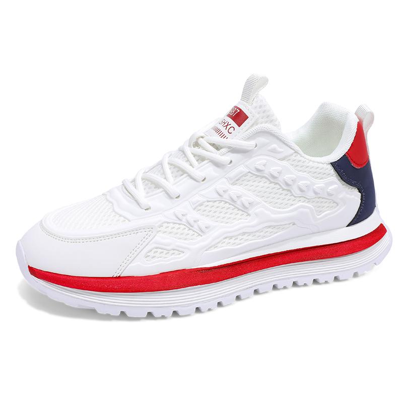 Men'S Breathable Mesh Shoes Summer Out Casual Running Shoes Soft Bottom Comfort Light Fashion Shoes Thick Sole Sneakers