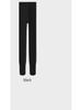 High-Waisted Gray Leggings with Velvet Lining for Spring & Autumn - Women's Belly-Tightening Pants with Non-Slip Design
