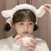Плюшевые повязки на голову с головой ягненка, пушистые мультяшные ушки животных, обруч для волос, пушистые милые аксессуары для волос, костюм для вечеринки, реквизит для фото