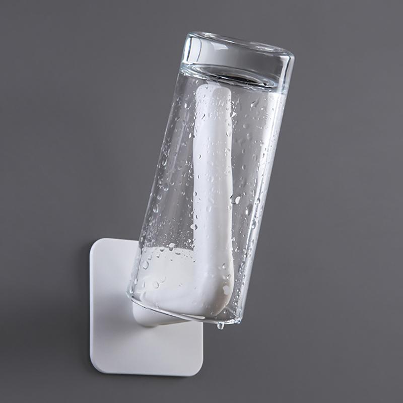 1Pcs Toilet Paper Holder Wall Mount Hook Punch-Free Kitchen Board Pot Lid Rack ADM