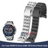 Для Casio EDIFICE серии EQW-M710 мужские прецизионные часы из нержавеющей стали цепочка изогнутый конец рот металлический браслет ремешок 22 мм