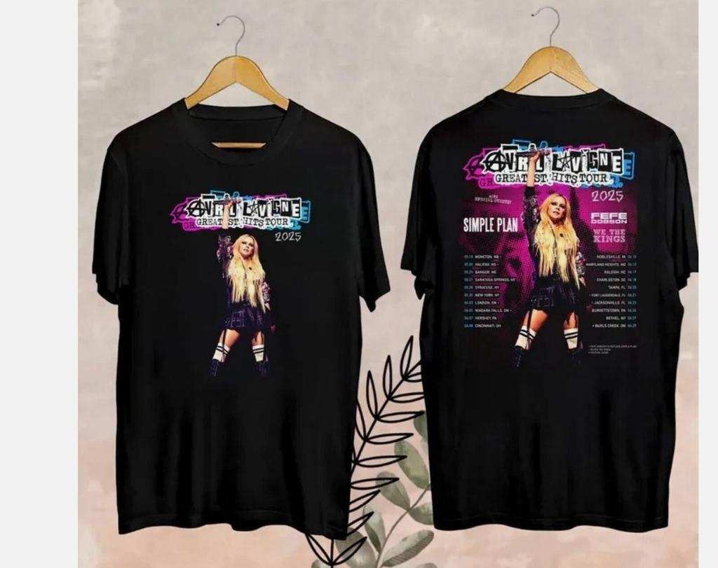 26 Avril Lavigne Greatest Hits Tour 2025 Shirt Avril Lavigne 2025 Concert Avril Unisex T-Shirt