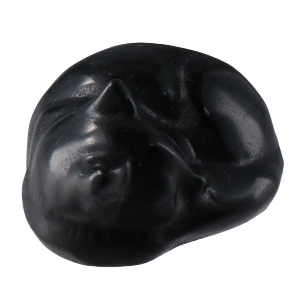 Статуэтка Кристалл Спящий Кот Полудрагоценный Камень Ручная Резьба Фигурка Котенка Статуэтка Котенка Дом