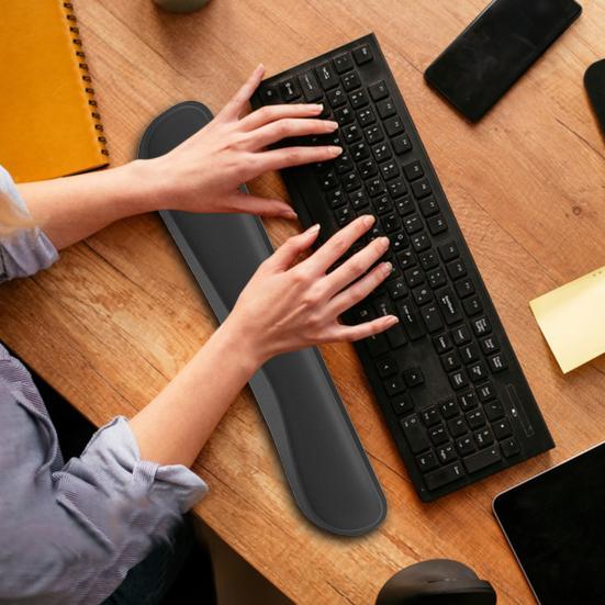 Коврик для мыши с подставкой для запястья из резиновой пены с эффектом памяти, очень толстая нескользящая основа, износостойкая