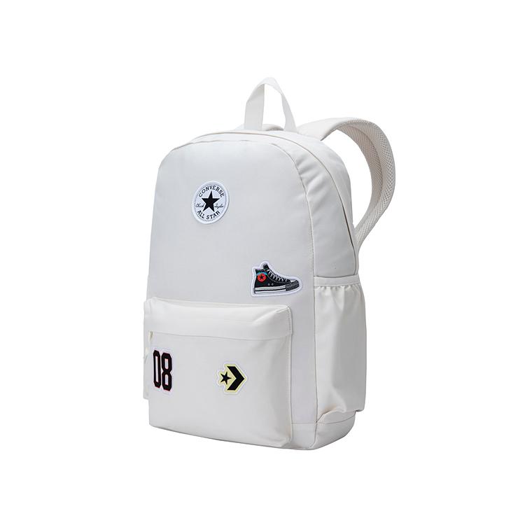 New Converse Polyester Backpack Classical Style White CV2513024PS-003