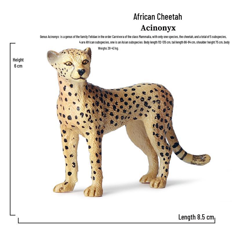 Набор фигурок диких животных: Ягуар, Гепард, Африканский Леопард для Детей