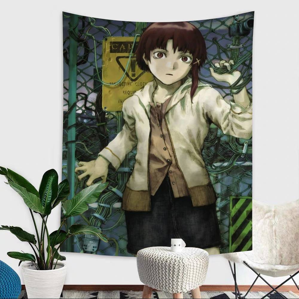 Japanese Serial Experiments Lain Hanging Bohemian Tapestry Wall Hanging Bohemian Wall Tapestries Mandala Wall Hanging Home Decor