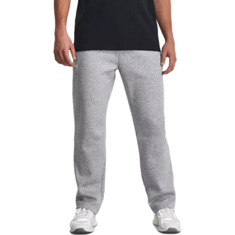 Under Armour Однотонные брюки прямого кроя на шнуровке, повседневные, мужские, серые 1384034-011