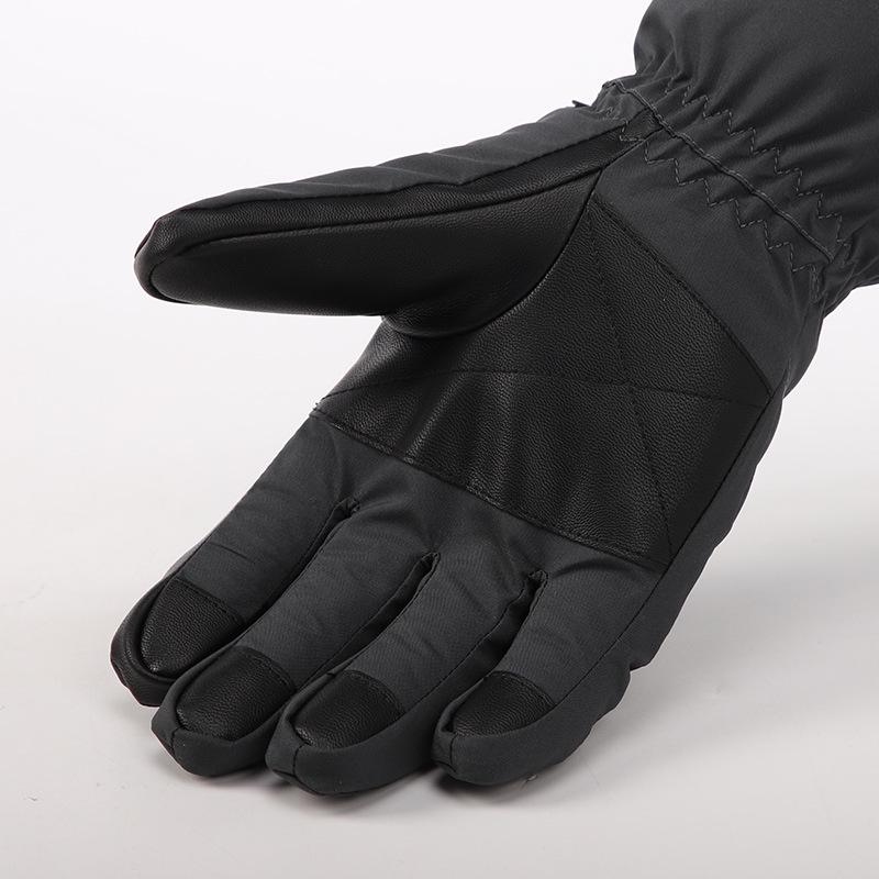 Men's Cold-Proof Thick Velvet Windproof Touchscreen Ski & Motorcycle Gloves for Winter Outdoor Activities