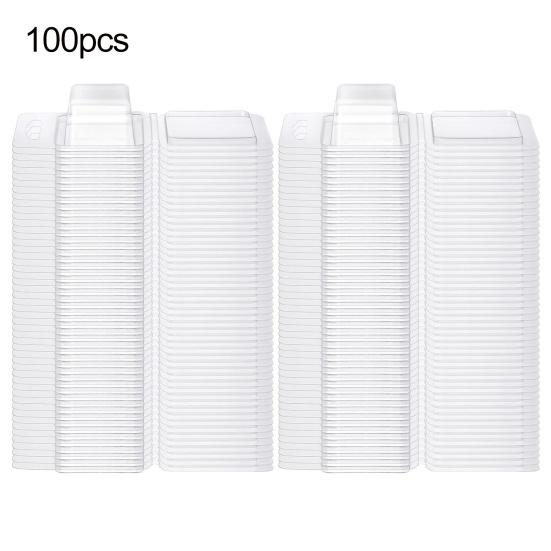 100 шт., форма для плавления воска, прозрачная квадратная круглая пустая пластиковая форма для изготовления мыла «сделай сам», «сделай сам», контейнер для изготовления ароматических свечей