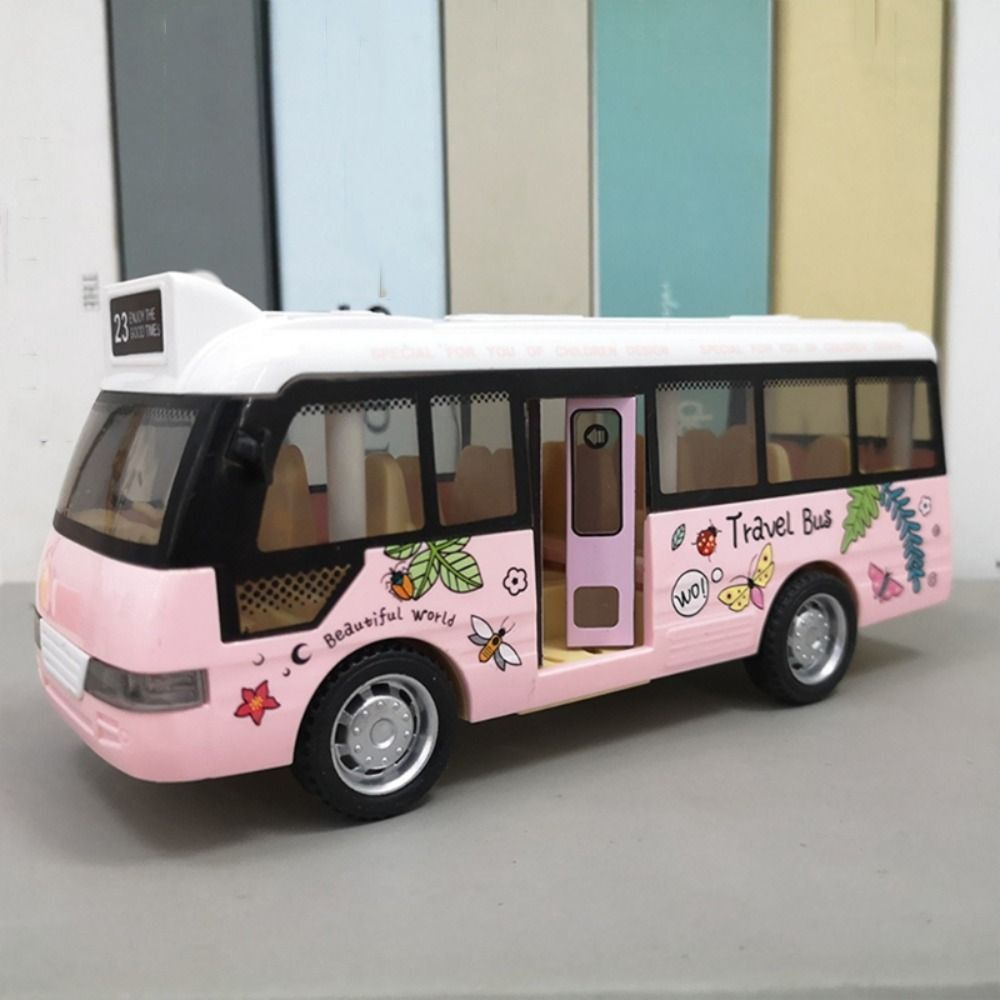 ABS Tour Bus Model Exquisite Bus Toy Model Model bus Toy Car Diecasts Toy Gifts For Kids