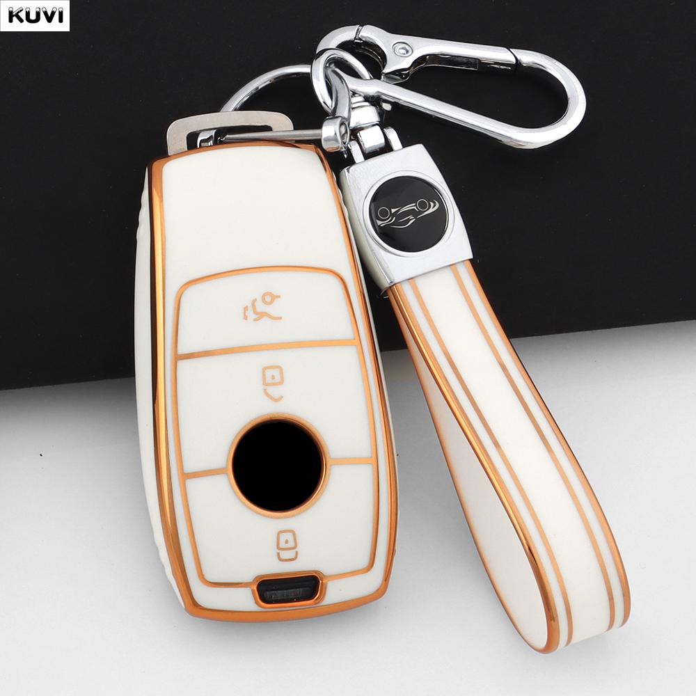 NHFW5 For Mercedes Benz A B C E S G GLB GLC GLE Class GLS W177 W205 W213 W222 G63 X167 E200 E300 AMG TPU Car Key Cover Case Fob Holder