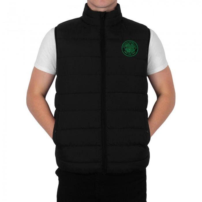 Celtic FC Mens Quilted Padded Gilet