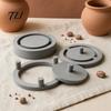 Pottery Shaping Kit 1 Set Foot Ring Tools, Clay Base Maker, Aligned Professional Trimmer Template, Even Press for Bowls And Mugs, Studios,