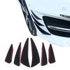 6pcs Universal Carbon Fiber Car/Auto Front Bumper Fins Spoiler Canards Refit