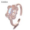 Классическое кольцо Lindon из медного сплава с цирконием, женские ювелирные изделия, свадебный подарок для вечеринки