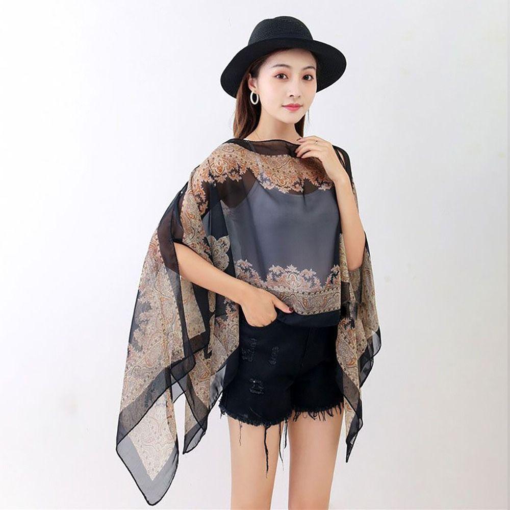 Sun Protection Shawl Sunscreen Shawl Comfortable Sunscreen Shawl Wrap Spring Summer Autumn