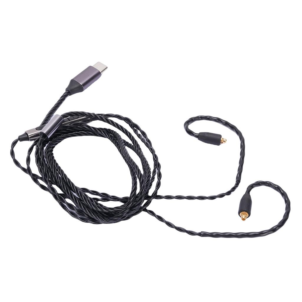 Кабель для наушников Type C, подходит для наушников Sennheiser IE300 IE600 IE900, сменный кабель OFC, встроенный микрофон, 47,24 дюйма