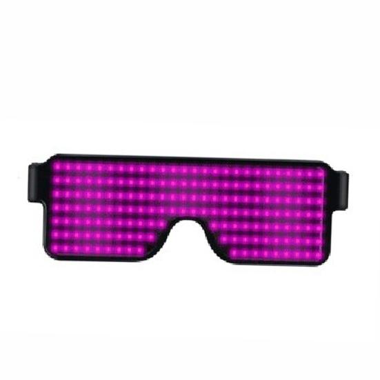 Электронные очки со светящейся светодиодной подсветкой, карнавальный реквизит на день рождения