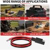 12AWG SAE Connector, 2-Pack SAE Single Plug Pigtail Extension Cable
