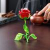 Винтажная курильница для благовоний Yousheng в виде розы, металлический подсвечник-цветок, декоративное настольное украшение для спальни, гостиной, офиса, продуманный подарок для медитации и
